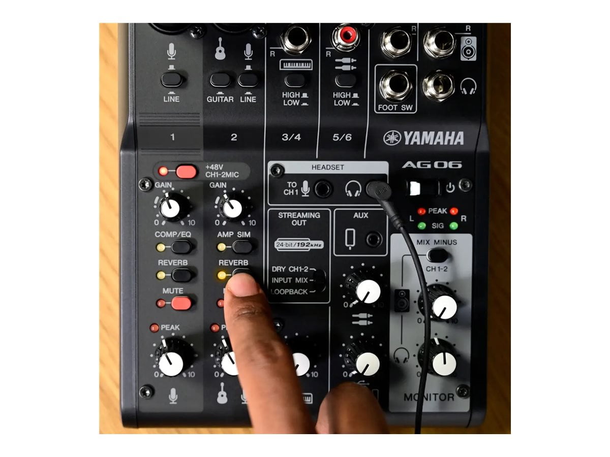 Yamaha AG06MK2BK 6 Ch Mixer And Usb Interface