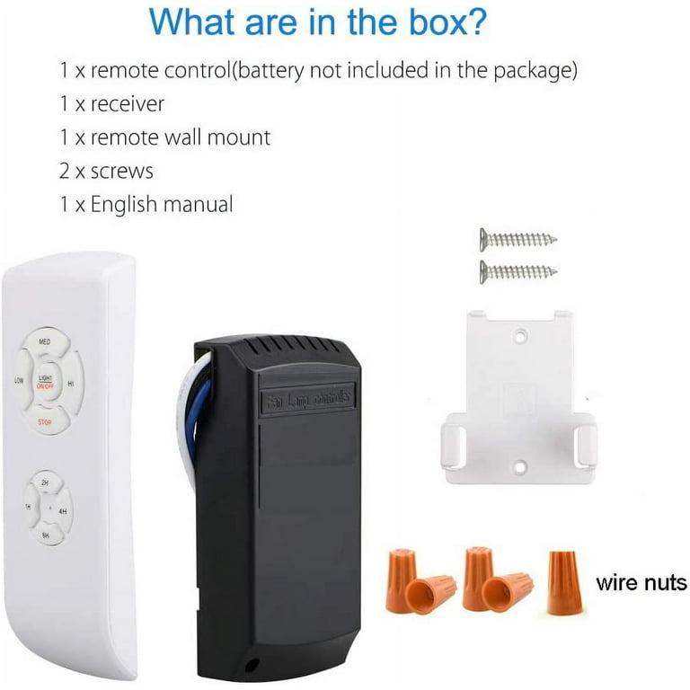 Convert Hunter Remote Control Ceiling Fan To Manual Model Shelly Lighting