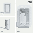 thumbnail image 5 of Fittes Flush Wall Vent [Lite+], Minimalist ABS Plastic HVAC Air Return Register Cover, Customizable Modern Increased Airflow Solution for Home or Ceiling, Pro Install –12"x12" – Cotton White – 1 Pack, 5 of 12