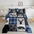 thumbnail image 3 of Feelyou Rustic Bear Print Bedding Comforter Set, Farmhouse Woodland Wildlife Twin Comforter Sets, Countryside Tree Reversible Bedding Set, Luxury Bedroom Decor, 2pcs, 3 of 9