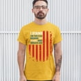 thumbnail image 3 of Tee Hunt I Stand for This Flag T-Shirt Patriotic Veteran's Day American Flag Men's Tee, Yellow, Small, 3 of 5