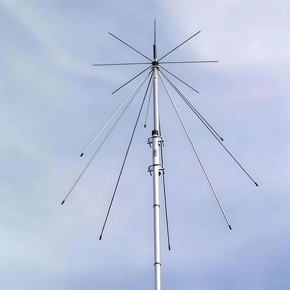 Discone Antenna D1300, 25-1300MHz Wideband Scanner Antenna for SDR Radio, HF VHF UHF AIR FM FRS GMRS Communication Receiver & Transceiver