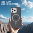 thumbnail image 2 of ELEHOLD Case for iPhone 15, Matte Skin Feeling Magnetic Case with Adjustable Camera Stand,Gray, 2 of 9