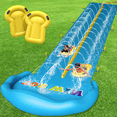 thumbnail image 3 of 32.8ft Long Pool/Grass Water Slide, Automatic Sprinkler Grass Water Slide, Safety Padding, Suitable for Pool Or Grass, 3 of 7