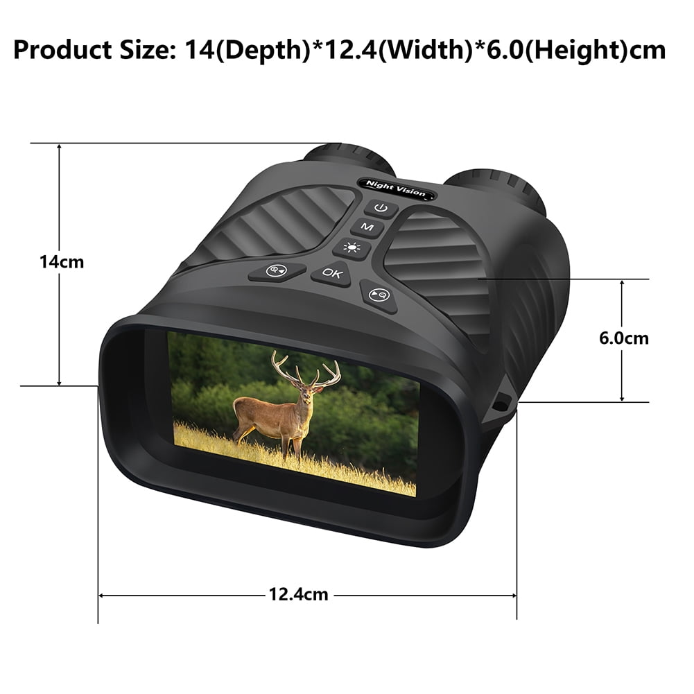 2024 New 40M 2.5K Hd Goggles Infrared Binoculars, with 3'' Large Screen 8X Digital Zoom, Rechargeable Lithium Battery, for Travel Camping