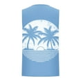 thumbnail image 2 of Eltusu Men's Tank Tops, Crew Neck Beach Pullover Sleeveless Graphic Tee Light Blue Size S, 2 of 4