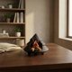 thumbnail image 4 of CaiYueKe Handcrafted Ceramic Cedar Shaped Palo Santo Incense Holder Sage Smudge Stick Burner Ash Catcher with Chimney for Incense Cones Wood Sticks Room Home Decor Aromatherapy Gift, 4 of 6