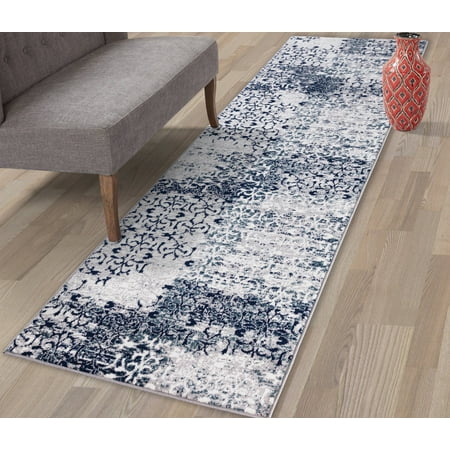 - Diagona Designs Contemporary Floral Design Modern Area Rug and Runner Rug