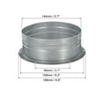 thumbnail image 2 of Unique Bargains 6 Inch Duct Connector Flange Metal Straight Pipe Exhaust Hose Flange, 2 of 5