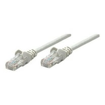 Intellinet Network Patch Cable, Cat5e, 2m, Grey, CCA, U/UTP, PVC, RJ45, Gold Plated Contacts, Snagless, Booted, Lifetime Warranty, Polybag - Patch cable - RJ-45 (M) to RJ-45 (M) - 2 m - UTP - CAT 5e - molded, snagless - gray
