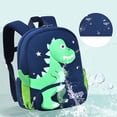 thumbnail image 4 of Weebloom School Backpack For Kids Boys Girls Waterproof Adorable Dinosaur Backpack For Toddlers And Preschoolers Lightweight Bookbag Elementary Middle School Dark Blue, 4 of 8
