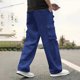 thumbnail image 1 of Pantalones largos de verano para hombre, casuales, de moda, de color sólido, con cordón y cintura elástica., 1 of 6