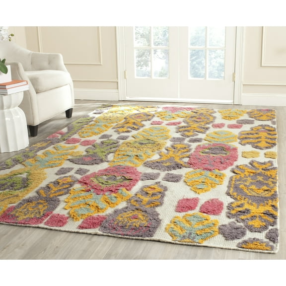 SAFAVIEH Kenya Cainneach Southwestern Braided Area Rug, Multi, 8' x 10'