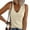 Beige, variant on pstuiky Womens Summer Tops Fashion Solid Color V-Neck Camisole Blouses Comfy Slim Fit Sleeveless Spaghetti Straps Pleated Tops Womens Tank Tops