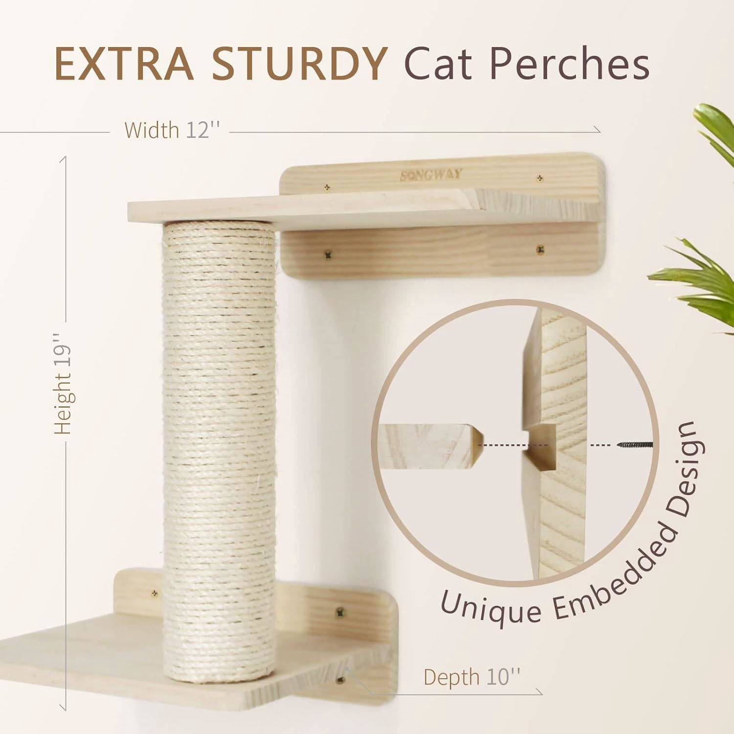 Cat Shelves and Perches for Wall - Wall Mounted Cat Shelf