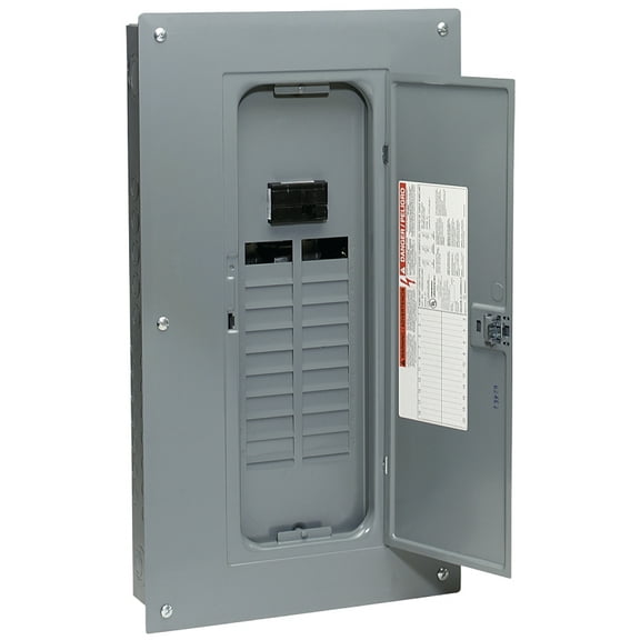 Square D HOM2040M100PC Load Center, 40 -Pole, 100 A, 20 -Space, Plug-On Neutral, NEMA 1 Enclosure