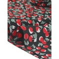 thumbnail image 4 of INSPIRE CHIC Women's Cherry Print Floral Dress Lace-up Square Neck Ruffle Sleeveless Midi Dresses XS Black, 4 of 5