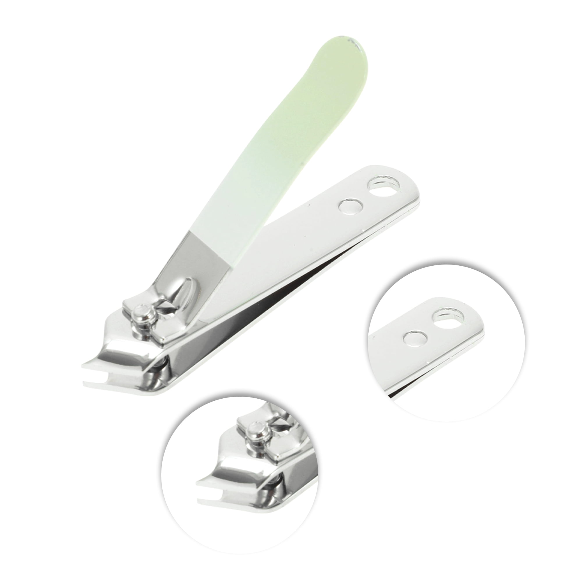 Unique Bargains 1pc Gradient Slanted Nail Clippers 2.56" Length Green