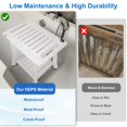 thumbnail image 2 of Banco de ducha KingPavonini HDPS impermeable con capacidad de almacenamiento 180 kg, 2 of 7