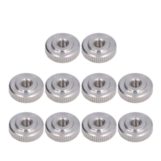 Round Knurled Thumb Nuts, Thumb Nuts Stainless Steel Thumb Nuts Female Threaded Thin Type Nuts