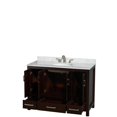 thumbnail image 3 of Wyndham Collection Sheffield 48" Metal Single Bathroom Vanity in Espresso/Chrome, 3 of 3