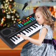 thumbnail image 5 of AIMEDYOU Kids Keyboard Piano, 37 Keys Toddler Piano Keyboard for Beginners Mini Keyboard Piano Music Electronic Piano Keyboard with Microphone Ideal Gifts for 3 4 5 6 Year Old Boys Girls (Black), 5 of 8