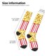 thumbnail image 2 of Fotbe Popcorn Calcetas Divertidas Estampadas para Hombre y Mujer, Calcetas de Algodón hasta la Rodilla para Caminar, Correr, Enfermería y Embarazo, 2 of 6