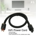 thumbnail image 4 of HiFi Power Cable, 12AWG Hi End Braided Sleeve Audio  Power Cord With Noise Reduction, Copper Audiophile AC Power Audio Wire For DACs CD Player, 4 of 8