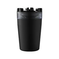 Foqnuq Portable No Soot Ashtray Car Ashtray, Easy Clean Removable Stainless Steel, Fits Most Cup Holders, Large Capacity with Water Tank