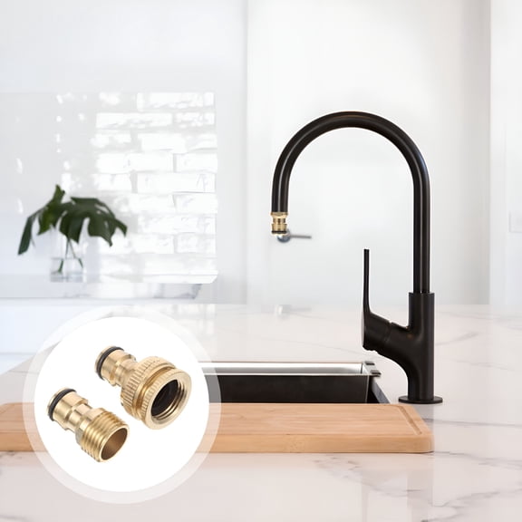 HIBIBUD Faucet Adapter for Portable Washer Dishwasher Sink Attachment Shower to Garden Hose Yellow Hose Connector