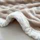 thumbnail image 5 of Manta de Lanzamiento para Sofá 59x40 Manta de Lana Funda de Almohada Sofá Uso Suave Cálido Crema Esponjosa Color Manta Sólida Decoración Y Regalo Mantas a Rayas Manta de Lanzamiento Suave, 5 of 6
