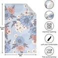 thumbnail image 3 of Kitchen Towels Floral Pattern Pattern Cleaning Towel Absorbent Hand Towels Tea Towels for Home Restaurant Dish Clean 28" x 18", 4PCS, 3 of 7