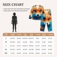 thumbnail image 3 of Rateoe Fiery Red Maple Leaf Fox Pattern Womens Pajamas Set Long Sleeve Sleepwear Button Down Nightwear Soft Cotton Pj Lounge Sets, 3 of 9