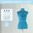 thumbnail image 6 of YRLLENSDAN Mannequin Body Torso Female, 49.6-63.6 inch Height Adjustable Sewing Mannequin Woman Foam Torso with Base Stand for Sewing Clothes Dress Form Display, 6 of 7