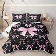 thumbnail image 2 of Erosebridal Girly Bow Twin Quilt Set For Kids,Pink Dreamy Princess Style Twin Coverlet Set,2-Piece, 2 of 7