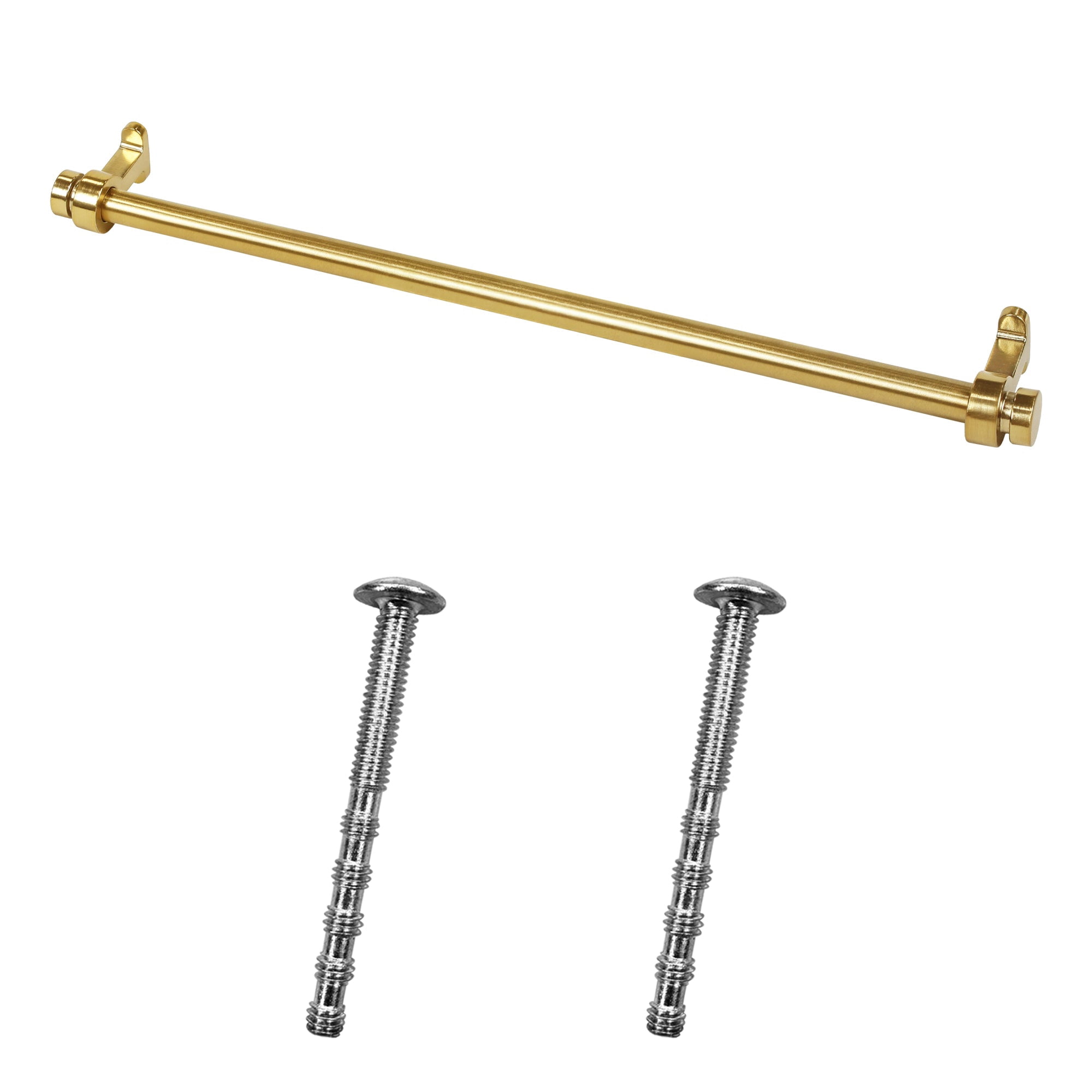 Lumi Home Furnishings Drawer Pull Vintage 10" Brass 8-Pack