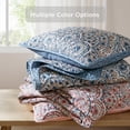 thumbnail image 5 of Regency Heights 3-Piece King Size Floral Boho Quilt Set, Pink Medallion Print Reversible Bedding Set, King Size Quilt with Sham, 5 of 10