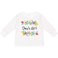 thumbnail image 3 of Inktastic Omas Girl- Bright Flowers Girls Long Sleeve Toddler T-Shirt, 3 of 5