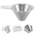 thumbnail image 4 of Embudos de acero inoxidable para tarros de cristal, embudo de boca ancha con asa para enlatar en la cocina, rellenar tarros de especias y condimentos, botellas regulares., 4 of 8