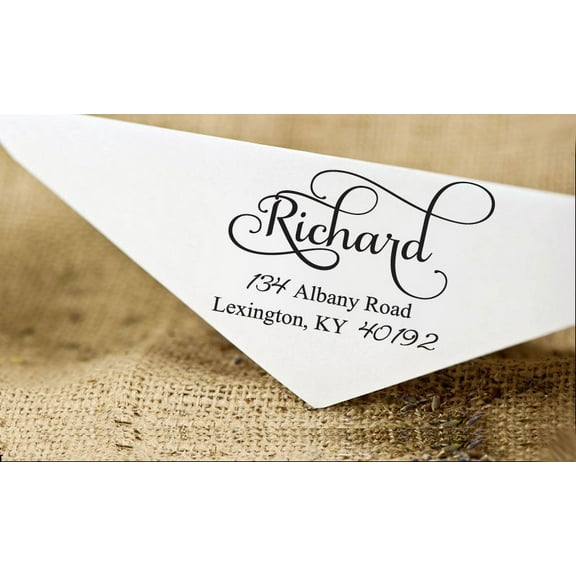 Pre Inked Wedding Invitation Rubber Stamp Return Address Self Inking Stamper Personalized Gifts Design By Printtoo