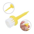 thumbnail image 4 of 2 Inch Golf Tee Brush Top, 12 Pack Unbreakable Plastic Golfing Tees for Men and Women, Yellow, 4 of 6