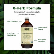 Flora Health Flor-Essence Liquid Tea Blend - Ancient 8-Herb Formula - Natural Full Body Cleanse & Detox - Organic Ingredients - Pure Vegan Formula - Burdock Root, Sorrel, Slippery Elm, Kelp - 500mL
