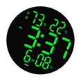 thumbnail image 2 of pitrice Wall Clock USB Powered Clock Digital Clock for Living Room Green Light, 2 of 8