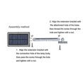 thumbnail image 5 of 48 LEDs 800LM Solar Light Motion Sensor Outdoor Garden Waterproof Lights Wall Lamp Home Street Lamps with Bracket and Remote Control, 5 of 5