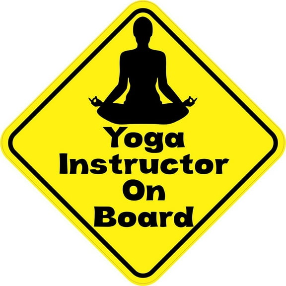 5in x 5in Yoga Instructor On Board Magnet