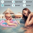 thumbnail image 6 of CQHVKQ 20" Inflatable Baby Pool Float Seat, Lion Pattern Baby Swimming Ring for Swim Training, Toddler Inflatable Swimming Float with Airbag Seat, Adjustable Infant Pool Floats 6-36 Months, Pink, 6 of 9