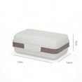 thumbnail image 3 of Nvzi-a covered leak proof travel soap tray - drainage soap rack - portable soap box (pink) for travel, camping, outdoor, gym, bathroom, 3 of 3