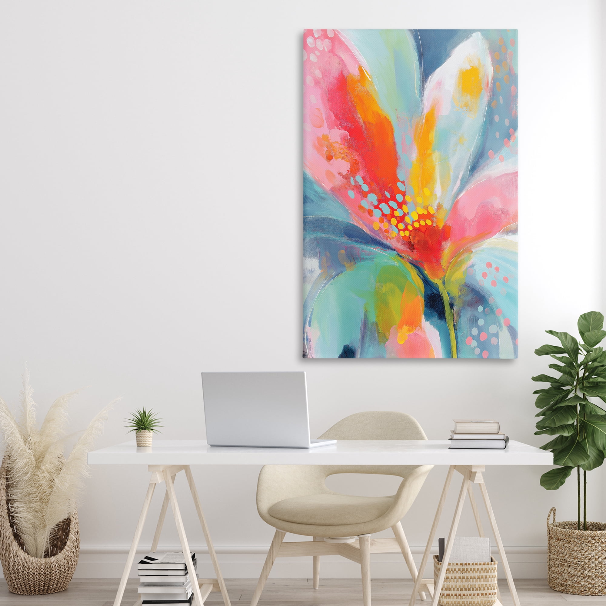 Stupell Industries Dotted Bloom Expression Canvas Wall Art, design by Chromatic Storm Studio
