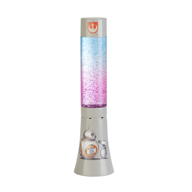 Lucas Star Wars Decorativo BB8 Glitter Volcano Accent Novedad Lámpara y Luz Nocturna