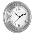 Westclox 9 inch Silver Round Simplicity Analog QA Wall Clock